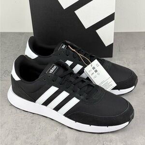 Adidas Run 60s 2.0 Black White Trainers Shoes Size 11.5 Men’s FZ0961 New In Box